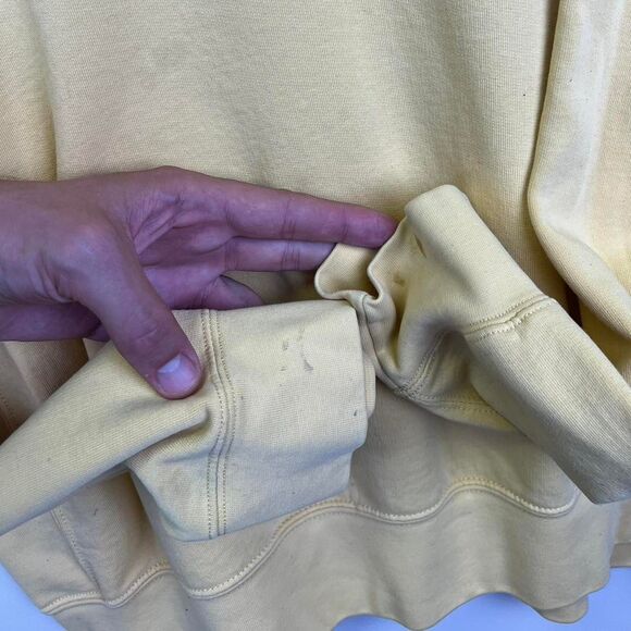 Vintage Yellow Polo Ralph Lauren men's sweatshirt size large - Picture 3 of 4